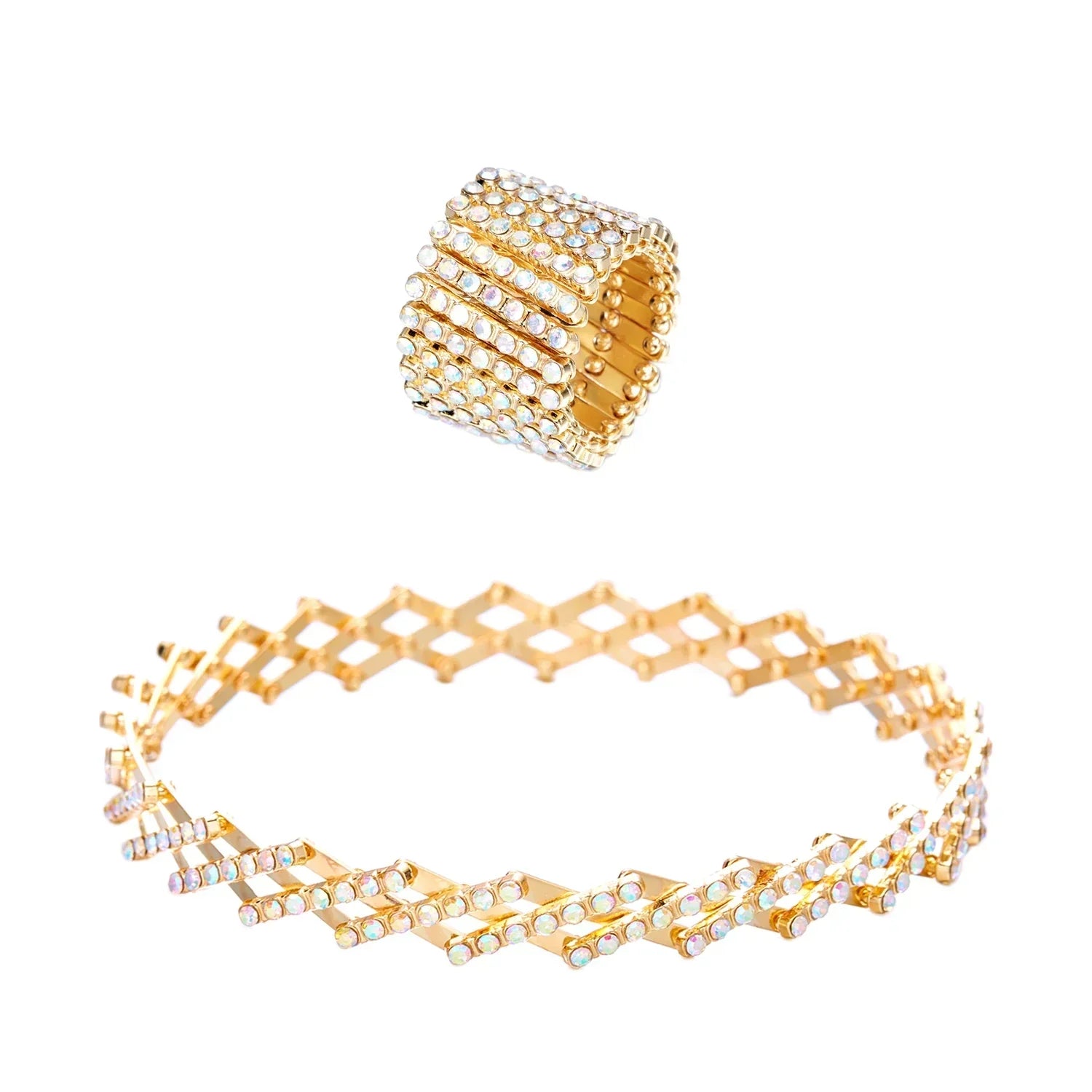 Anillo y Pulsera Diana - Oro