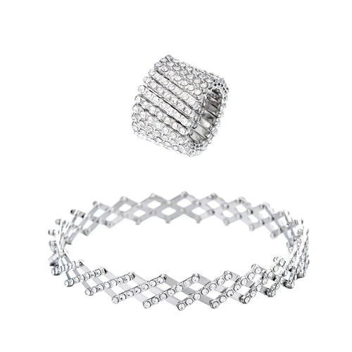 Anillo y Pulsera Diana - Plata